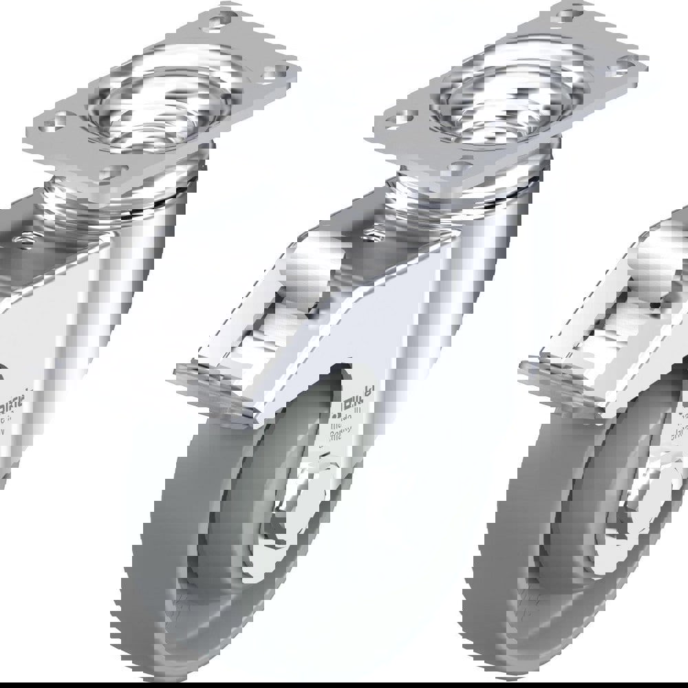 Top Plate Casters; Mount Type: Plate ; Number of Wheels: 1.000 ; Wheel Diameter (Inch): 8 ; Wheel Material: Polyurethane ; Wheel Width (Inch): 2 ; Wheel Color: Light Brown