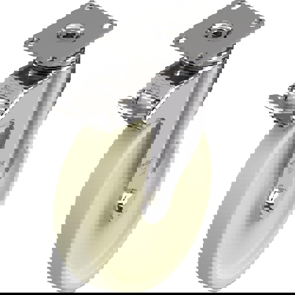 Top Plate Casters; Mount Type: Plate ; Number of Wheels: 1.000 ; Wheel Diameter (Inch): 4 ; Wheel Material: Polyurethane ; Wheel Width (Inch): 1-9/16 ; Wheel Color: Light Brown