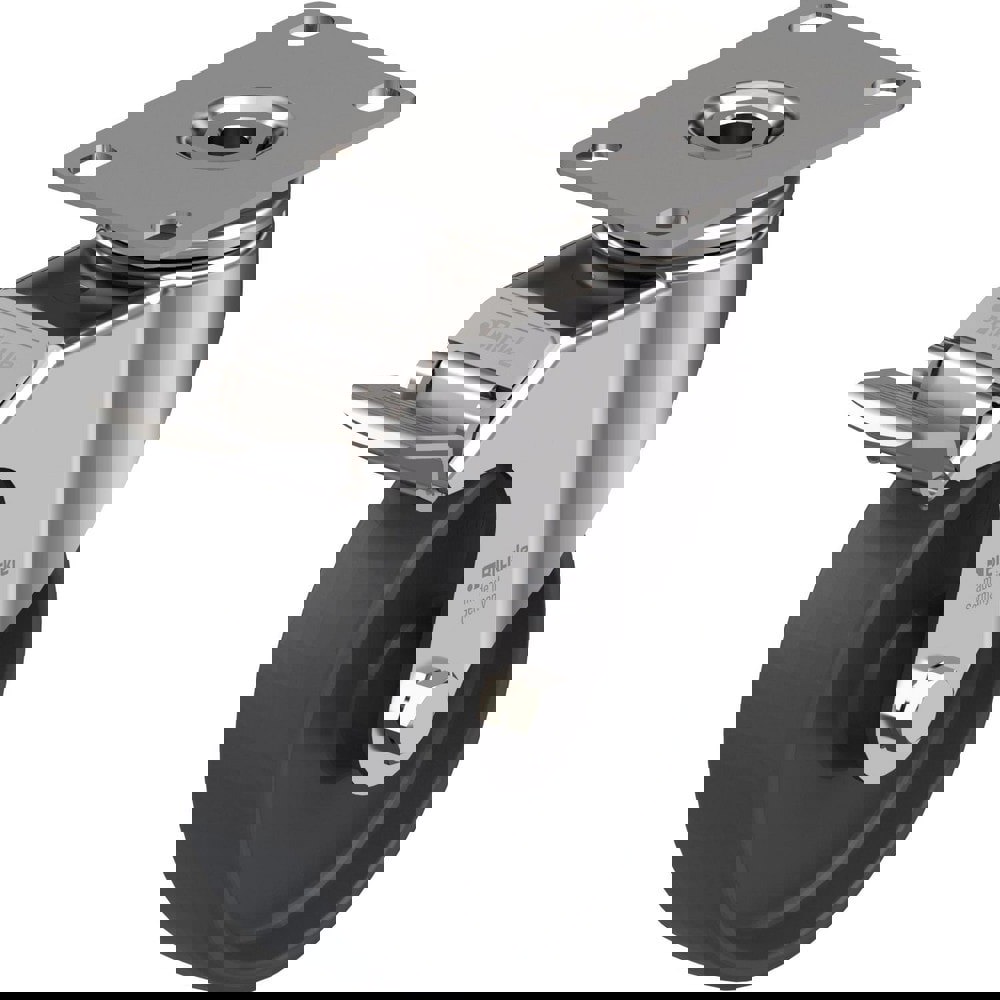 Top Plate Casters; Mount Type: Plate ; Number of Wheels: 1.000 ; Wheel Diameter (Inch): 5 ; Wheel Material: Polyurethane ; Wheel Width (Inch): 1-9/16 ; Wheel Color: Light Brown