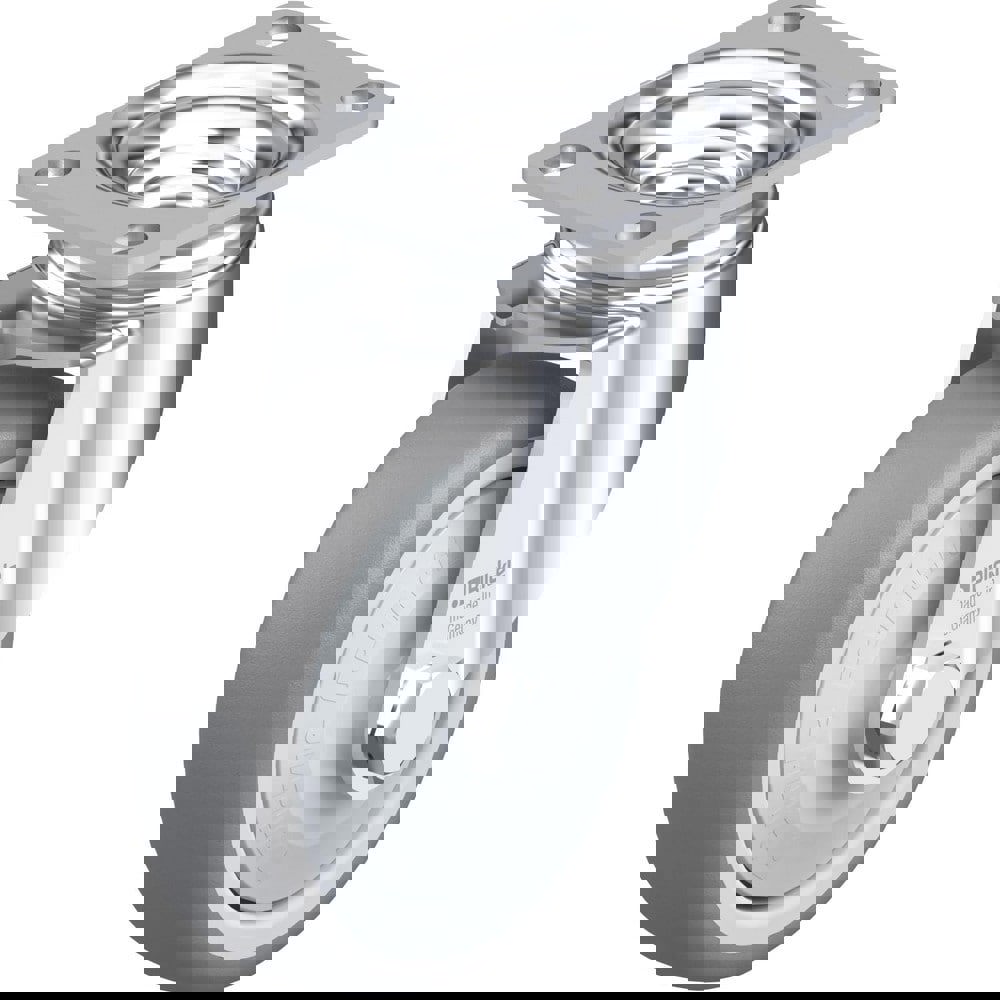 Top Plate Casters; Mount Type: Plate ; Number of Wheels: 1.000 ; Wheel Diameter (Inch): 8 ; Wheel Material: Polyurethane ; Wheel Width (Inch): 2 ; Wheel Color: Light Brown