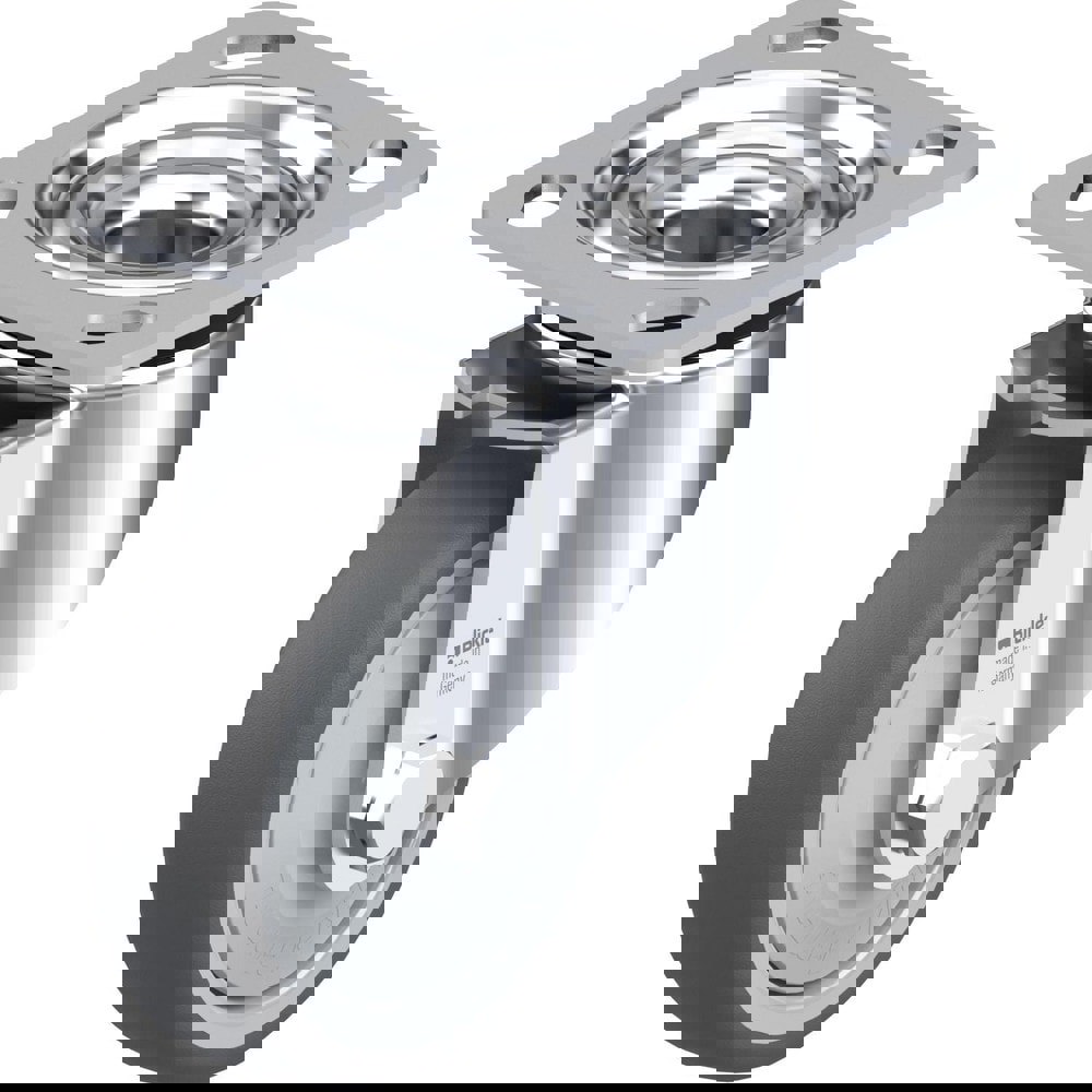 Top Plate Casters; Mount Type: Plate ; Number of Wheels: 1.000 ; Wheel Diameter (Inch): 3-1/8 ; Wheel Material: Polyurethane ; Wheel Width (Inch): 1-1/4 ; Wheel Color: Gray