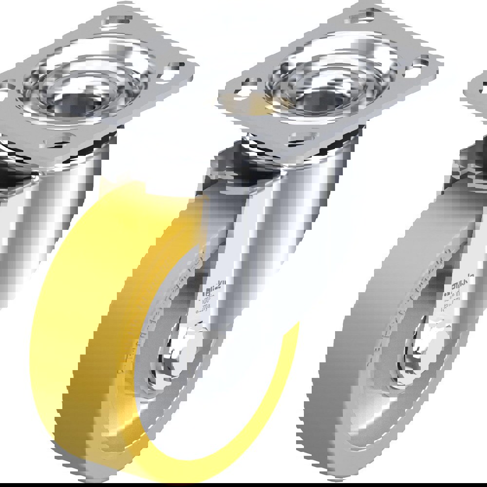 Top Plate Casters; Mount Type: Plate ; Number of Wheels: 1.000 ; Wheel Diameter (Inch): 4 ; Wheel Material: Polyurethane ; Wheel Width (Inch): 1-1/4 ; Wheel Color: Dark Gray