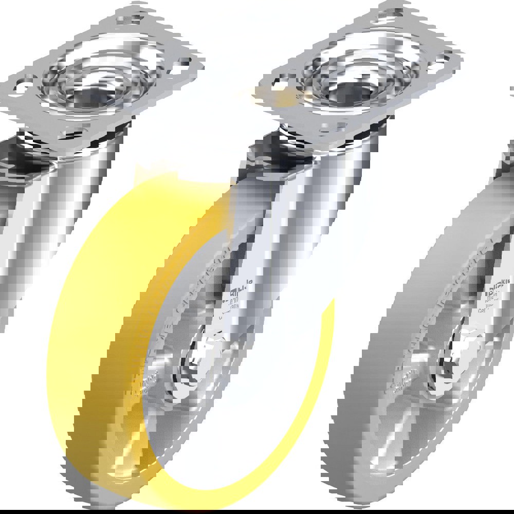 Top Plate Casters; Mount Type: Plate ; Number of Wheels: 1.000 ; Wheel Diameter (Inch): 5 ; Wheel Material: Polyurethane ; Wheel Width (Inch): 1-1/4 ; Wheel Color: Dark Gray