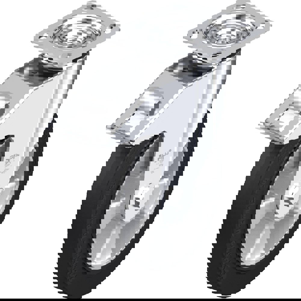 Top Plate Casters; Mount Type: Plate ; Number of Wheels: 1.000 ; Wheel Diameter (Inch): 6-5/16 ; Wheel Material: Polyurethane ; Wheel Width (Inch): 1-9/16 ; Wheel Color: Dark Gray