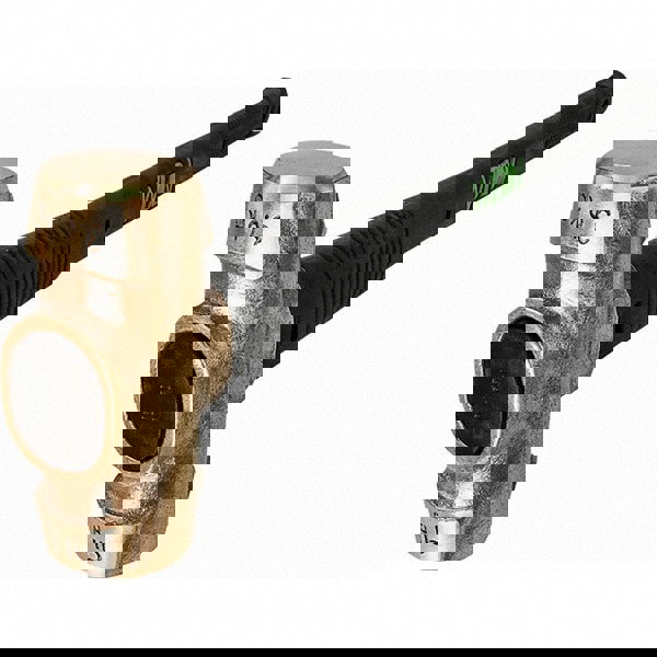 Non-Sparking Hammers; Tool Type: Brass Hammer ; Head Material: Brass ; Handle Material: Steel w/Grip ; Head Weight Range: 6 - 9.9 lbs. ; Overall Length Range: 21