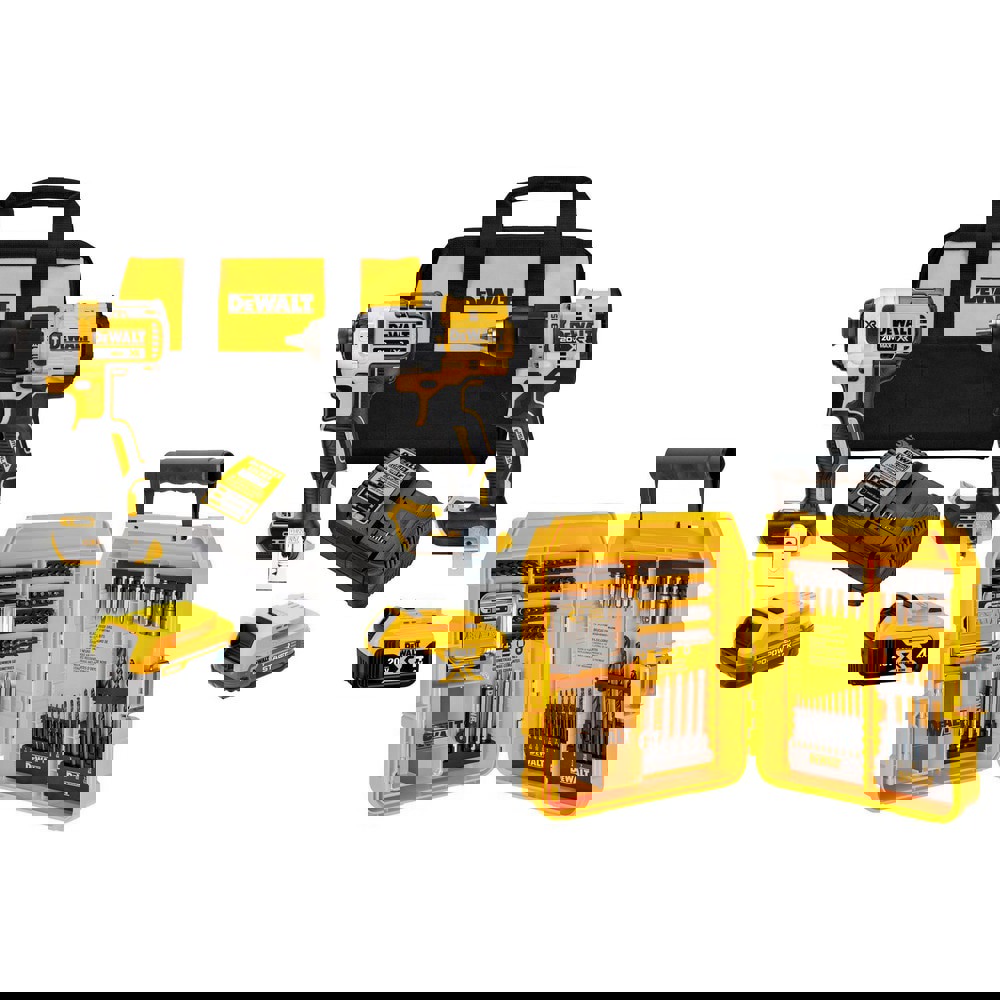 Cordless Tool Combination Kits; Kit Type: Brushless Compact Hammer Drill; Impact Driver ; Tools: Hammer Drill; Impact Driver ; Voltage: 20.00 ; Batteries Included: Yes ; Battery Chemistry: Lithium-ion ; Battery Series: 20V MAX*