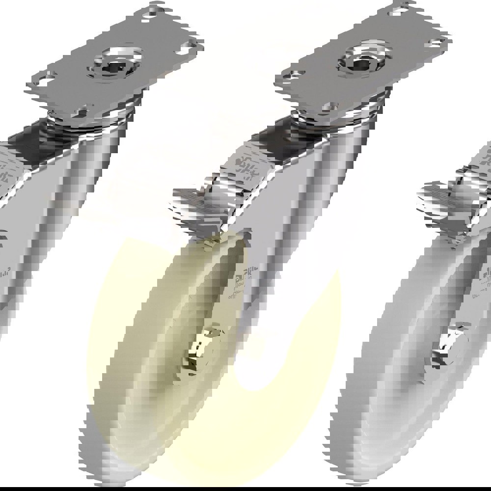 Top Plate Casters; Mount Type: Plate ; Number of Wheels: 1.000 ; Wheel Diameter (Inch): 5 ; Wheel Material: Polyurethane ; Wheel Width (Inch): 1-9/16 ; Wheel Color: Green