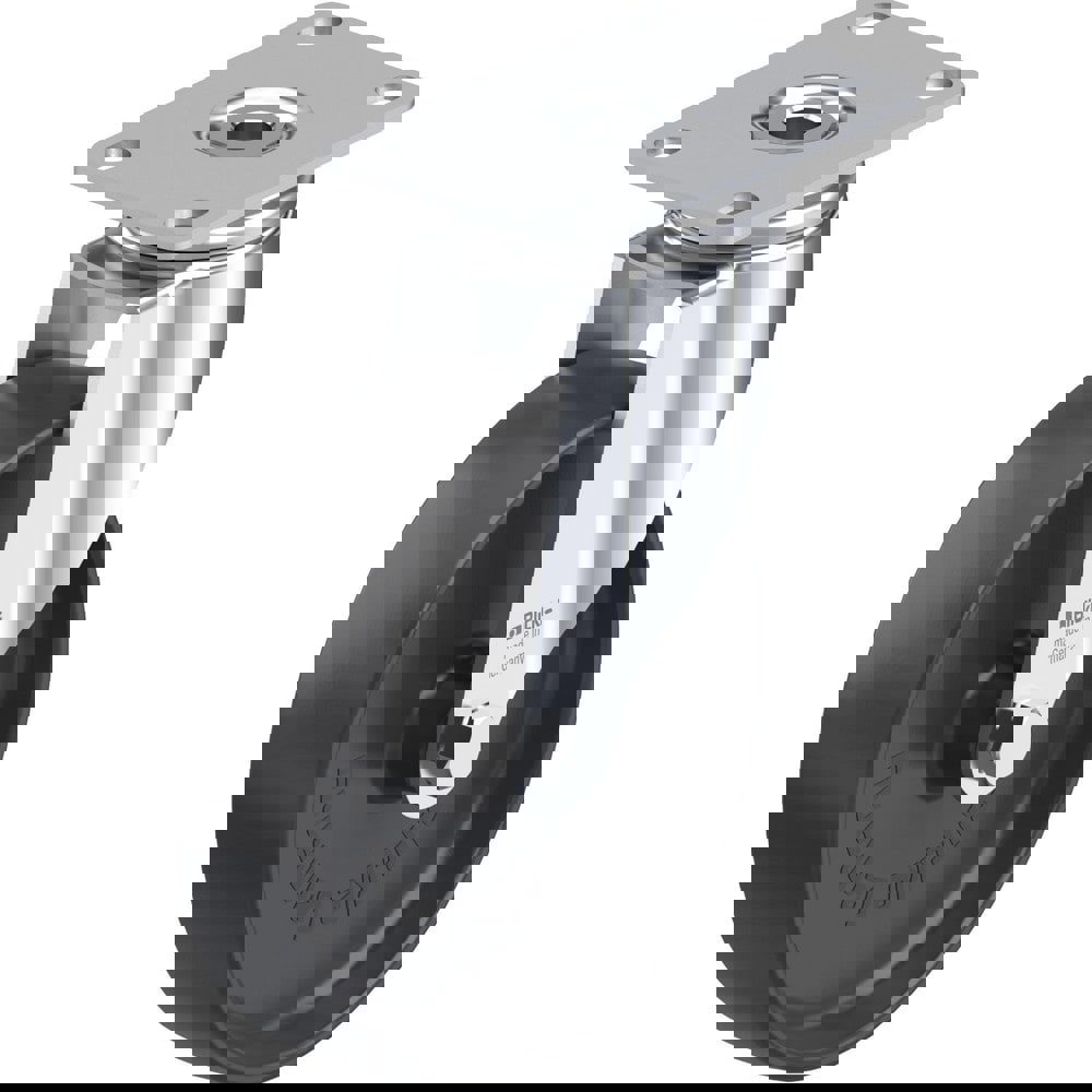 Top Plate Casters; Mount Type: Plate ; Number of Wheels: 1.000 ; Wheel Diameter (Inch): 4 ; Wheel Material: Synthetic ; Wheel Width (Inch): 1-1/4 ; Wheel Color: Natural White