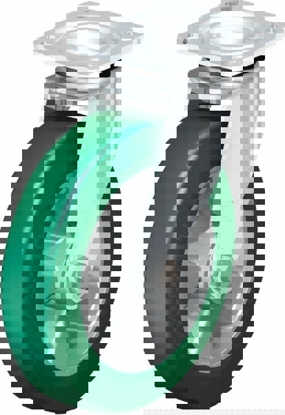 Swivel Top Plate Caster: Polyurethane, 8