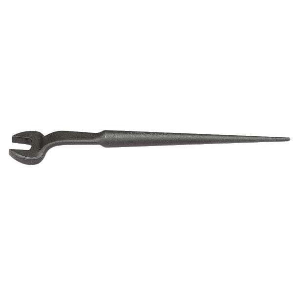 Spud Handle Open End Wrench: Single End Head, Single Ended