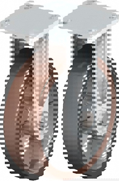 Rigid Top Plate Caster: Polyurethane, 6-5/16