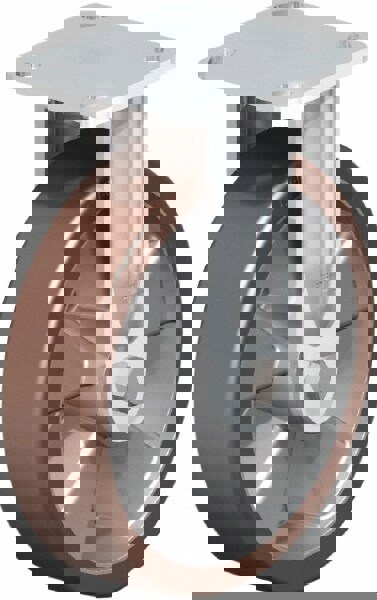 Rigid Top Plate Caster: Polyurethane, 8