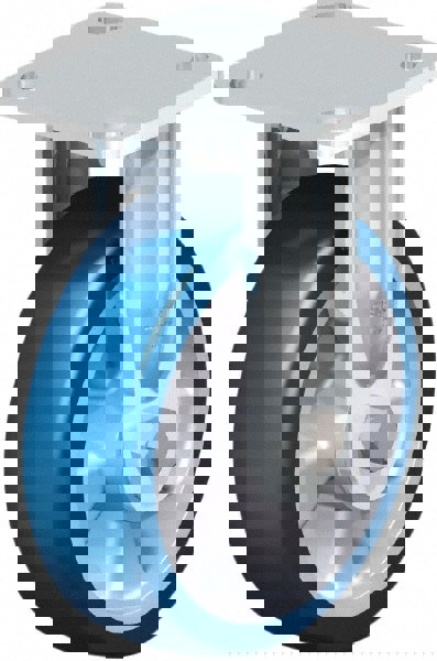 Rigid Top Plate Caster: Polyurethane, 6-5/16