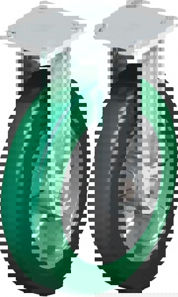 Rigid Top Plate Caster: Polyurethane, 8