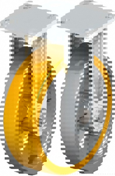 Rigid Top Plate Caster: Polyurethane, 6-5/16