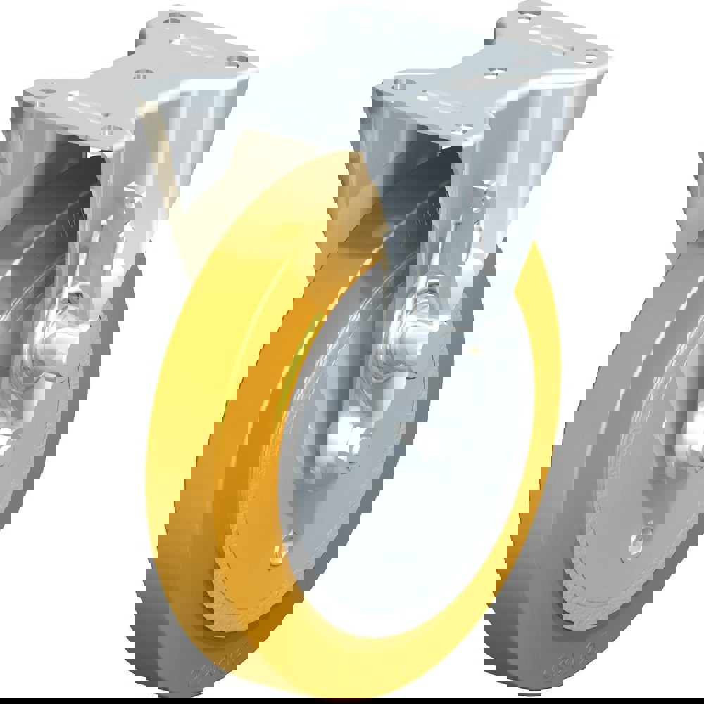 Top Plate Casters; Mount Type: Plate ; Number of Wheels: 1.000 ; Wheel Diameter (Inch): 6 ; Wheel Material: Polyurethane ; Wheel Width (Inch): 2 ; Wheel Color: Blue