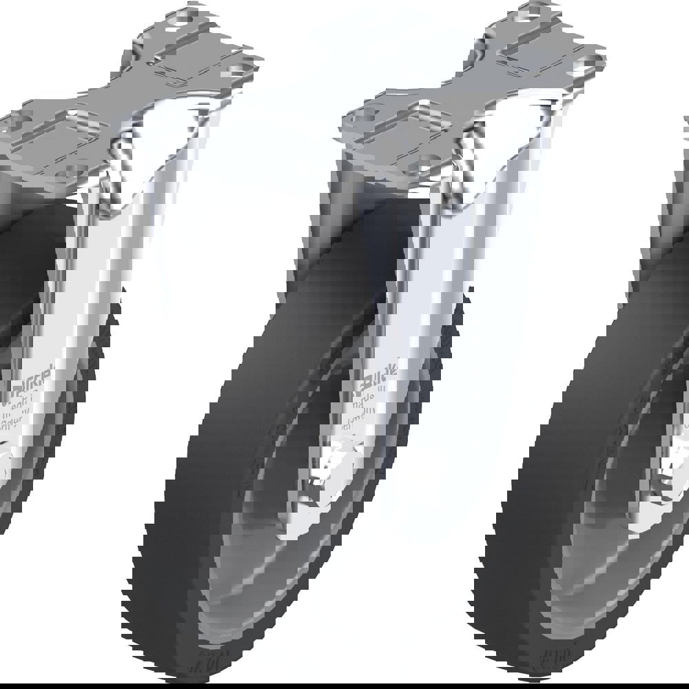 Top Plate Casters; Mount Type: Plate ; Number of Wheels: 1.000 ; Wheel Diameter (Inch): 8 ; Wheel Material: Rubber ; Wheel Width (Inch): 2 ; Wheel Color: Gray