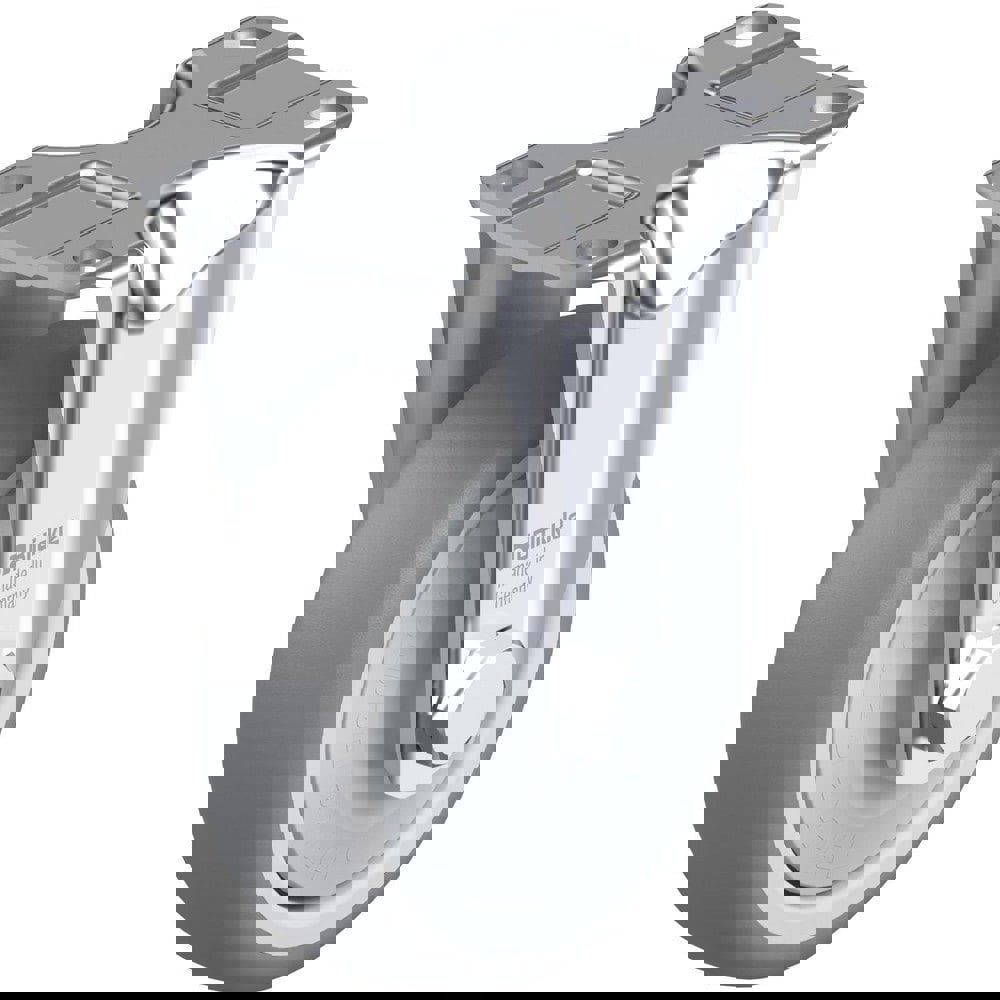 Top Plate Casters; Mount Type: Plate ; Number of Wheels: 1.000 ; Wheel Diameter (Inch): 8 ; Wheel Material: Synthetic ; Wheel Width (Inch): 2 ; Wheel Color: Gray