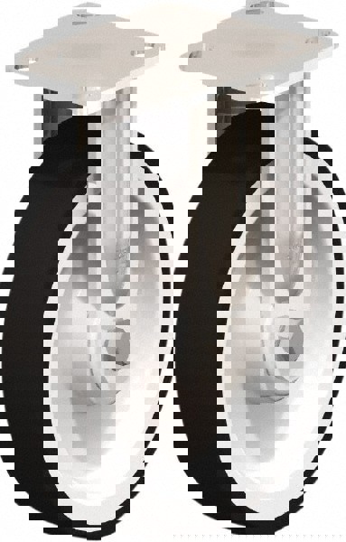 Rigid Top Plate Caster: Polyurethane, 8