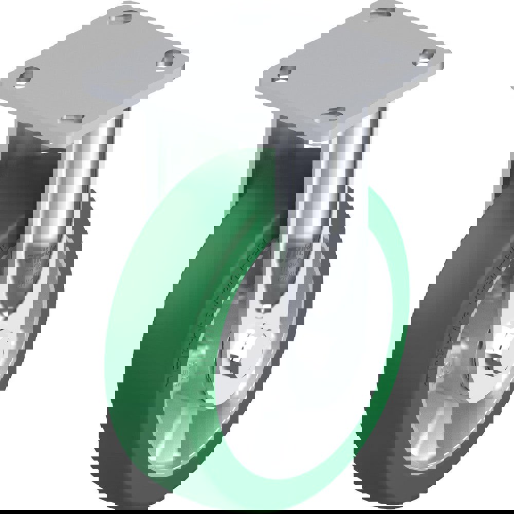 Top Plate Casters; Mount Type: Plate ; Number of Wheels: 1.000 ; Wheel Diameter (Inch): 5 ; Wheel Material: Rubber ; Wheel Width (Inch): 1-9/16 ; Wheel Color: Gray