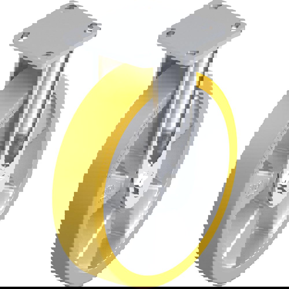 Top Plate Casters; Mount Type: Plate ; Number of Wheels: 1.000 ; Wheel Diameter (Inch): 5 ; Wheel Material: Polyurethane ; Wheel Width (Inch): 1-9/16 ; Wheel Color: Green