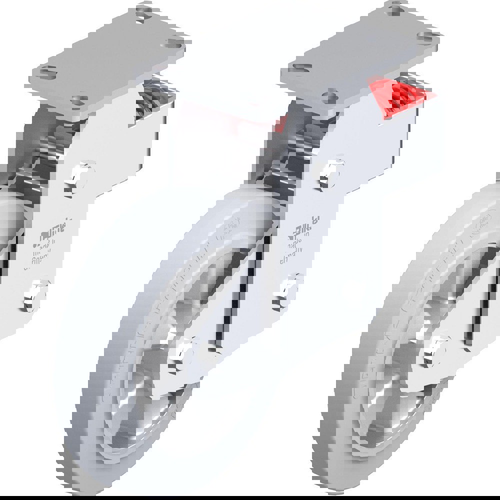 Top Plate Casters; Mount Type: Plate ; Number of Wheels: 1.000 ; Wheel Diameter (Inch): 5 ; Wheel Material: Rubber ; Wheel Width (Inch): 1-9/16 ; Wheel Color: Black