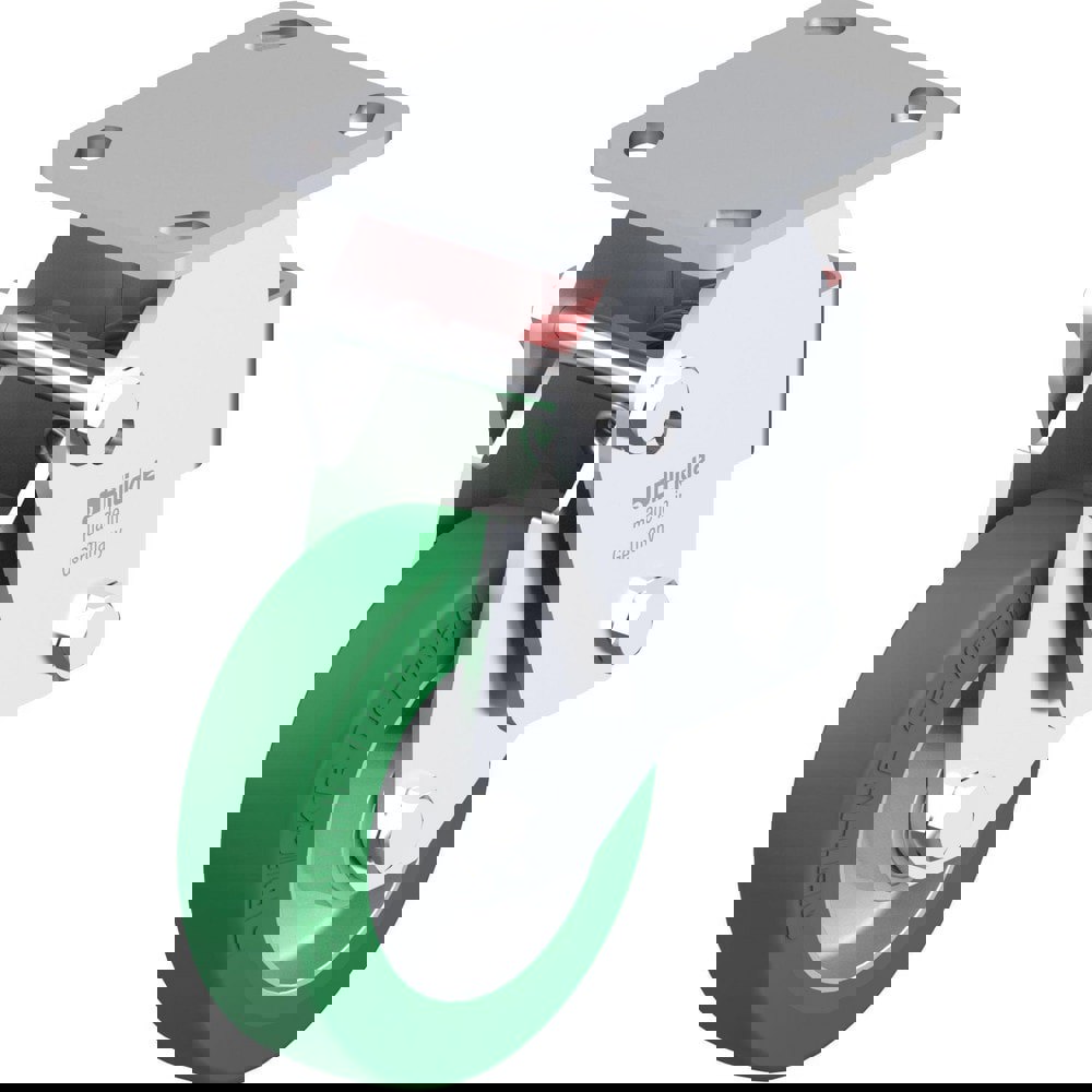 Top Plate Casters; Mount Type: Plate ; Number of Wheels: 1.000 ; Wheel Diameter (Inch): 8 ; Wheel Material: Rubber ; Wheel Width (Inch): 2 ; Wheel Color: Black