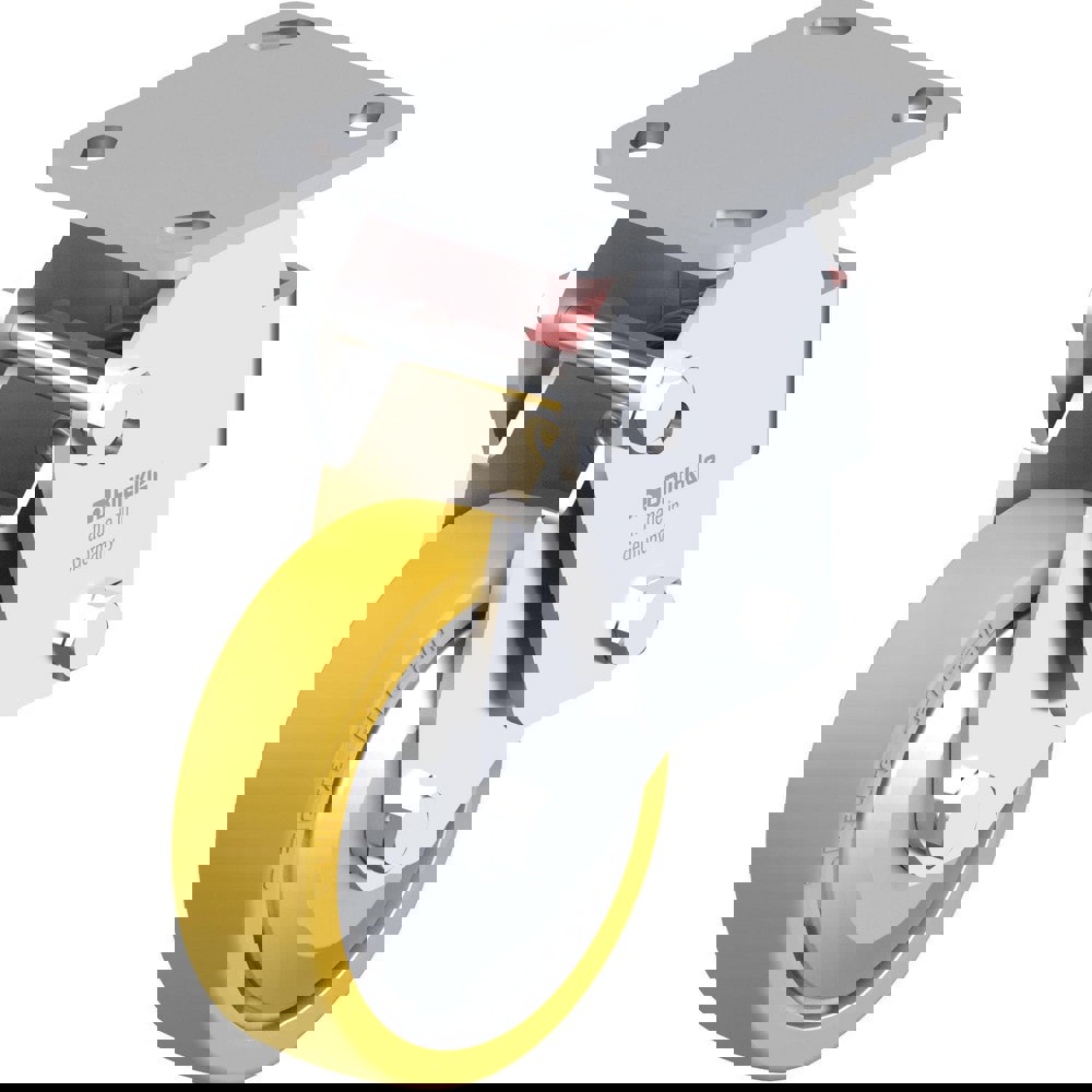 Top Plate Casters; Mount Type: Plate ; Number of Wheels: 1.000 ; Wheel Diameter (Inch): 8 ; Wheel Material: Polyurethane ; Wheel Width (Inch): 2 ; Wheel Color: Green