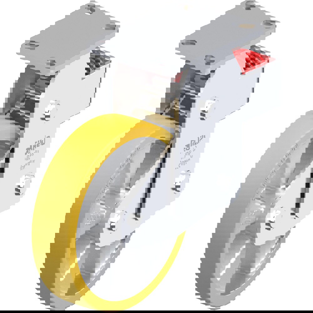 Top Plate Casters; Mount Type: Plate ; Number of Wheels: 1.000 ; Wheel Diameter (Inch): 4 ; Wheel Material: Polyurethane ; Wheel Width (Inch): 1-9/16 ; Wheel Color: Light Brown