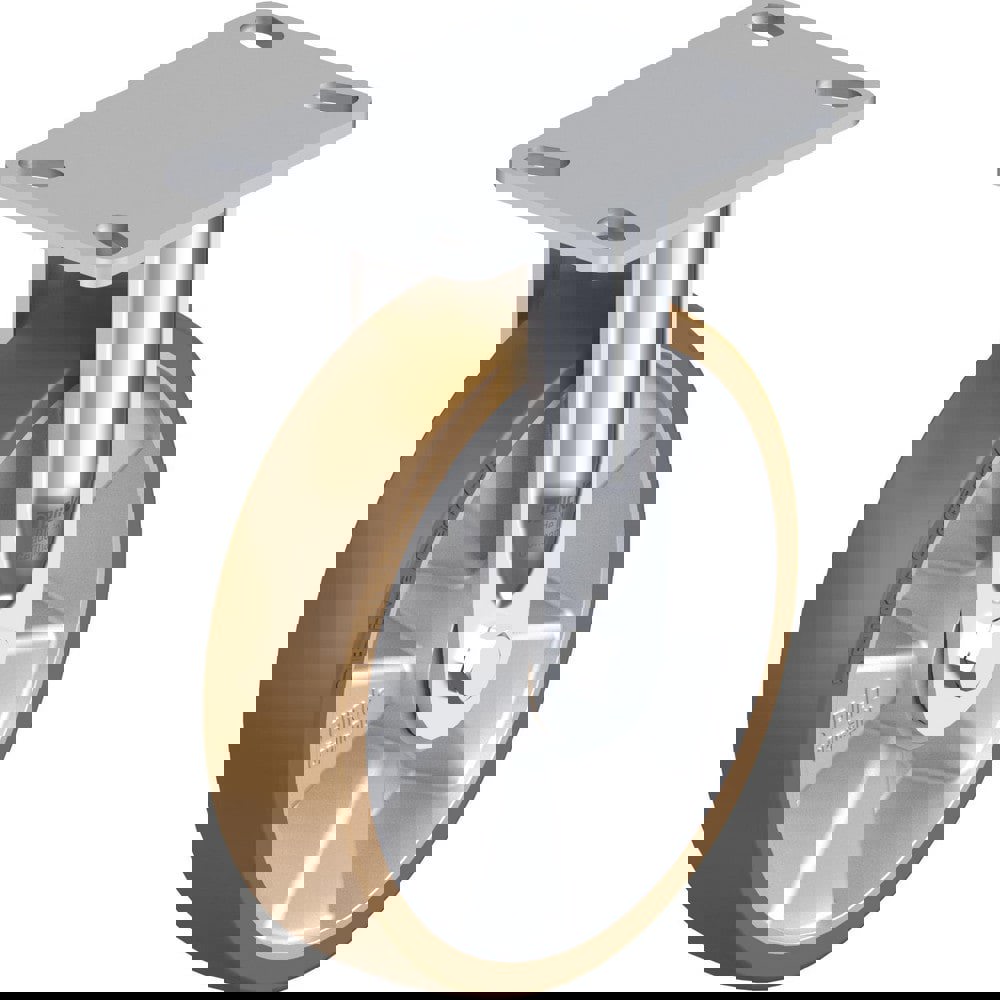 Top Plate Casters; Mount Type: Plate ; Number of Wheels: 1.000 ; Wheel Diameter (Inch): 3-1/8 ; Wheel Material: Polyurethane ; Wheel Width (Inch): 1-3/16 ; Wheel Color: Light Brown