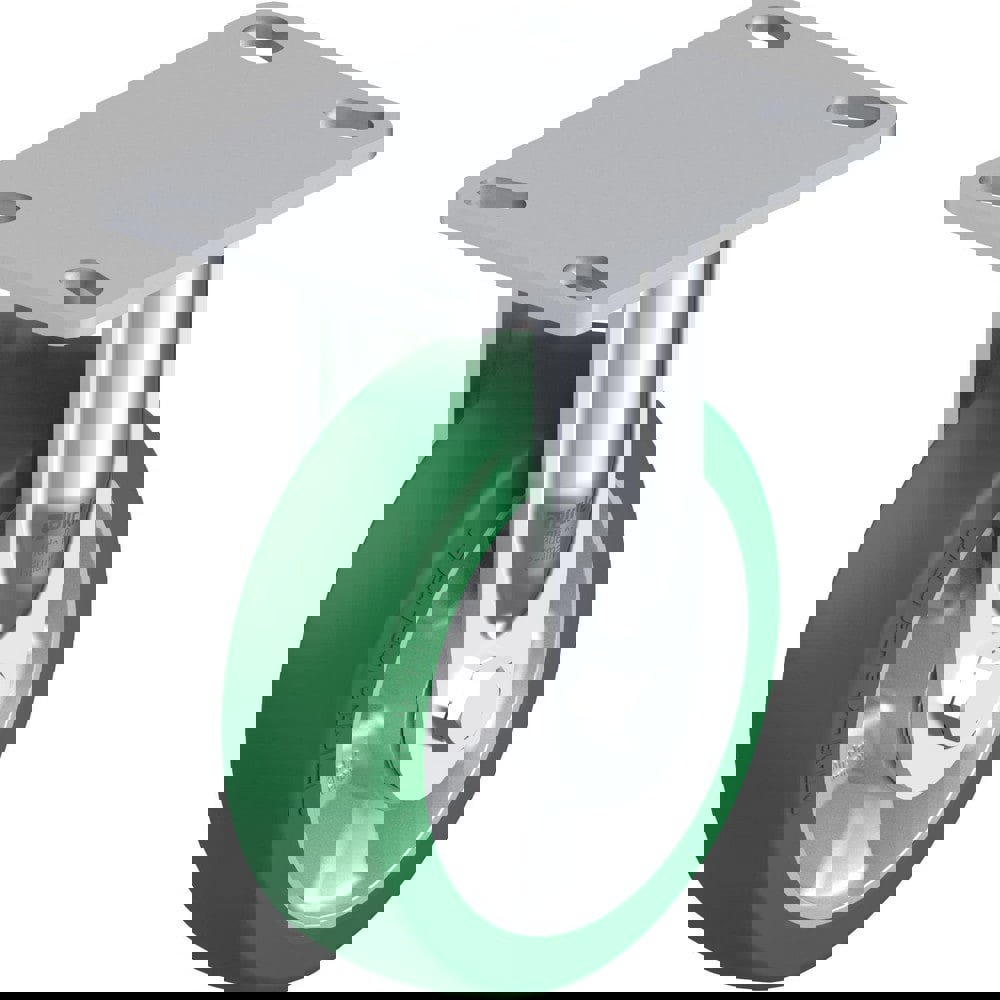 Top Plate Casters; Mount Type: Plate ; Number of Wheels: 1.000 ; Wheel Diameter (Inch): 8 ; Wheel Material: Polyurethane ; Wheel Width (Inch): 2 ; Wheel Color: Light Brown