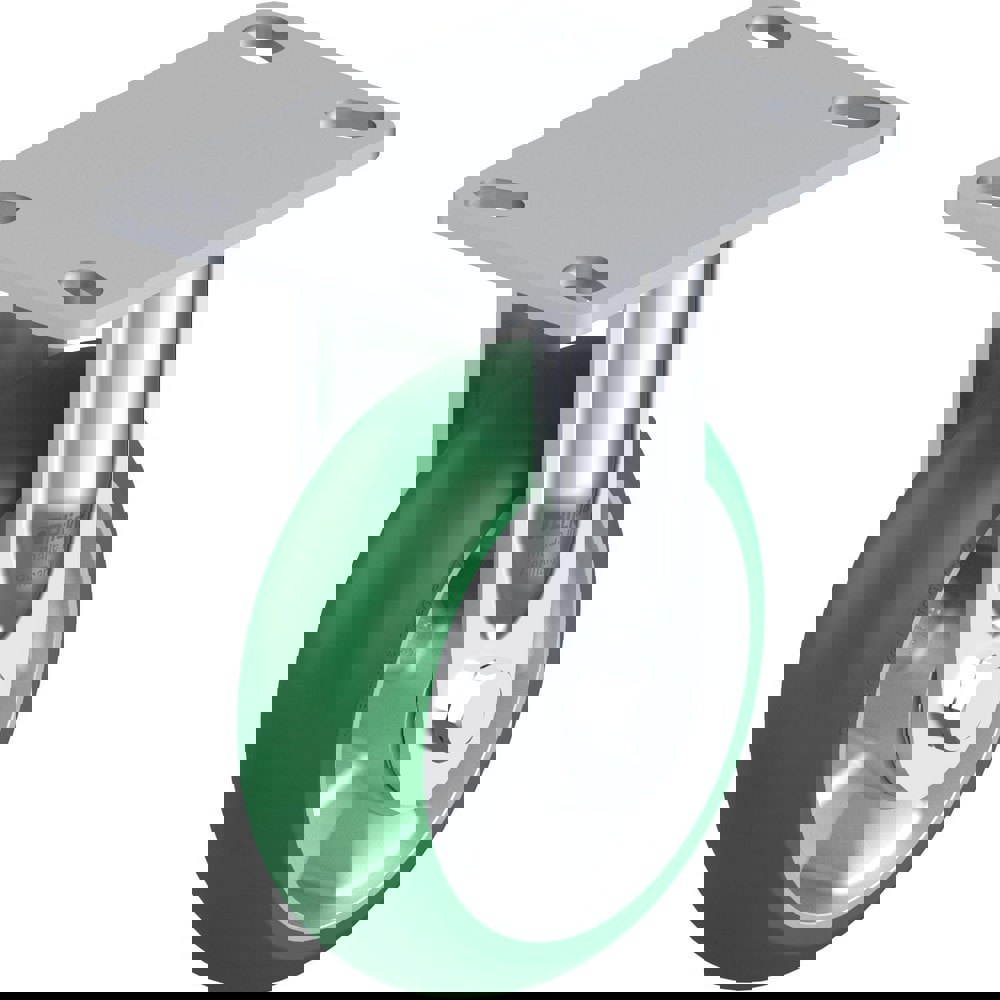 Top Plate Casters; Mount Type: Plate ; Number of Wheels: 1.000 ; Wheel Diameter (Inch): 4 ; Wheel Material: Polyurethane ; Wheel Width (Inch): 1-3/8 ; Wheel Color: Dark Gray