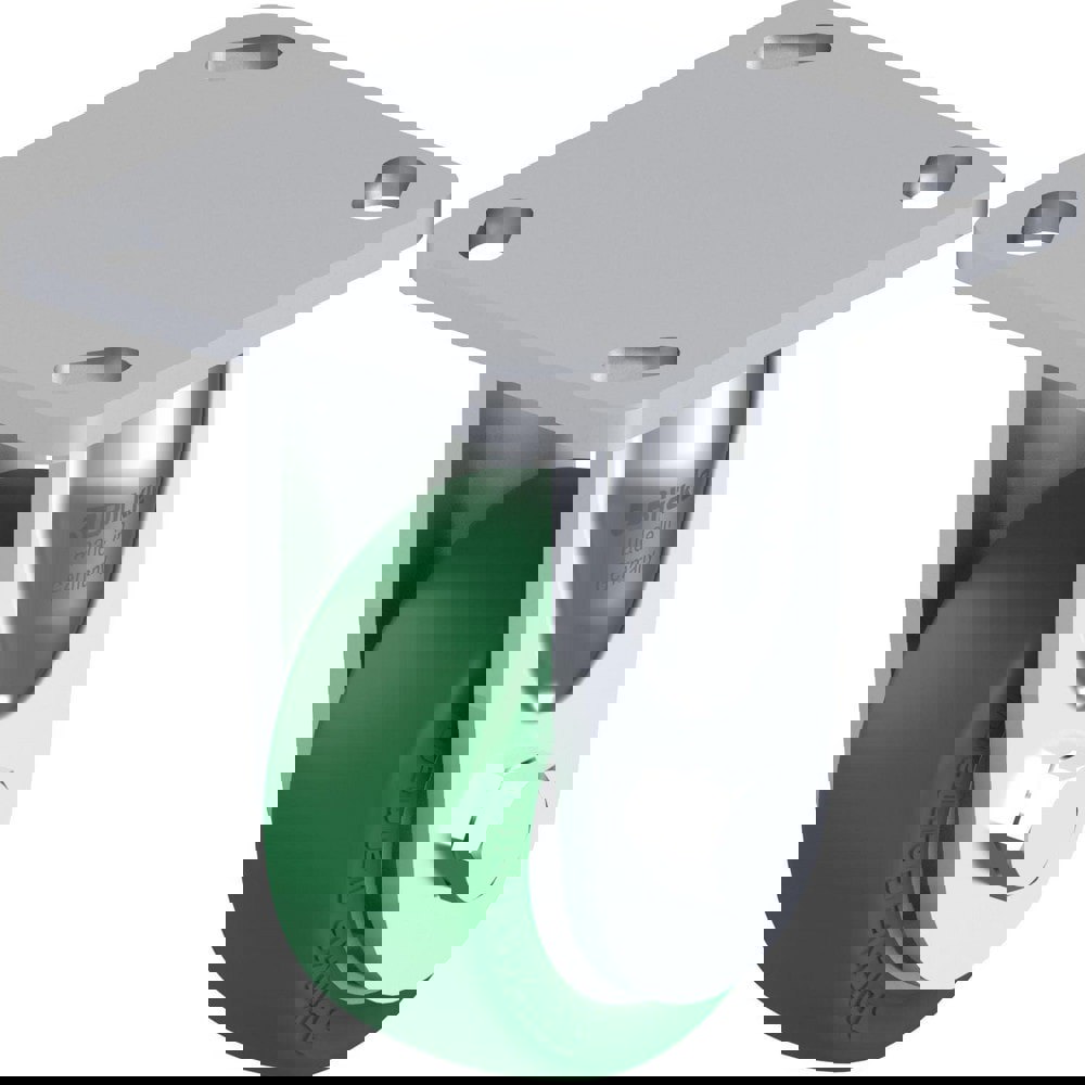 Top Plate Casters; Mount Type: Plate ; Number of Wheels: 1.000 ; Wheel Diameter (Inch): 8 ; Wheel Material: Polyurethane ; Wheel Width (Inch): 2 ; Wheel Color: Dark Gray