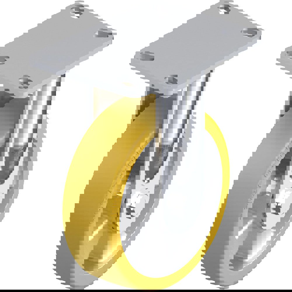 Top Plate Casters; Mount Type: Plate ; Number of Wheels: 1.000 ; Wheel Diameter (Inch): 6 ; Wheel Material: Synthetic ; Wheel Width (Inch): 2 ; Wheel Color: Gray