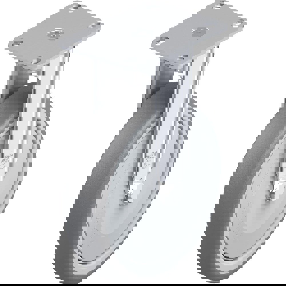 Top Plate Casters; Mount Type: Plate ; Number of Wheels: 1.000 ; Wheel Diameter (Inch): 5 ; Wheel Material: Polyurethane ; Wheel Width (Inch): 1-9/16 ; Wheel Color: Blue