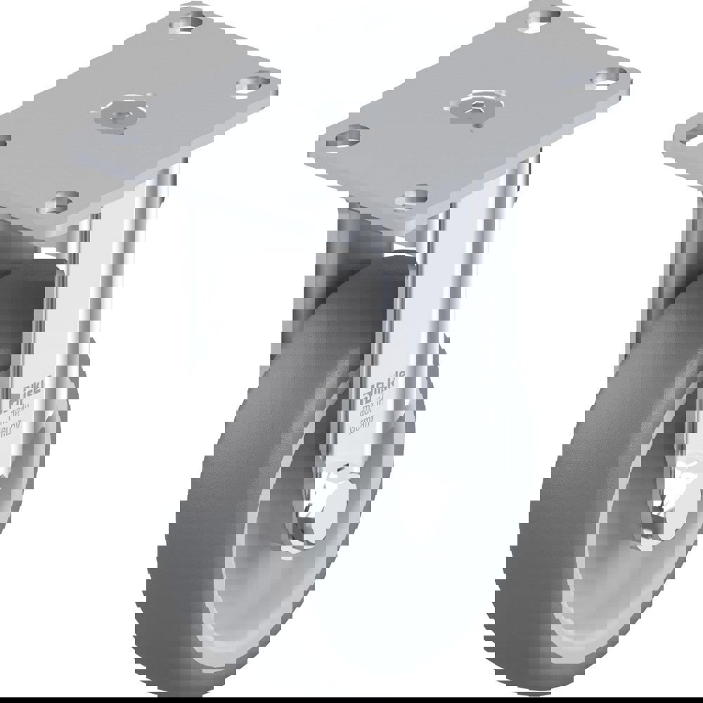 Top Plate Casters; Mount Type: Plate ; Number of Wheels: 1.000 ; Wheel Diameter (Inch): 4 ; Wheel Material: Rubber ; Wheel Width (Inch): 1-9/16 ; Wheel Color: Black