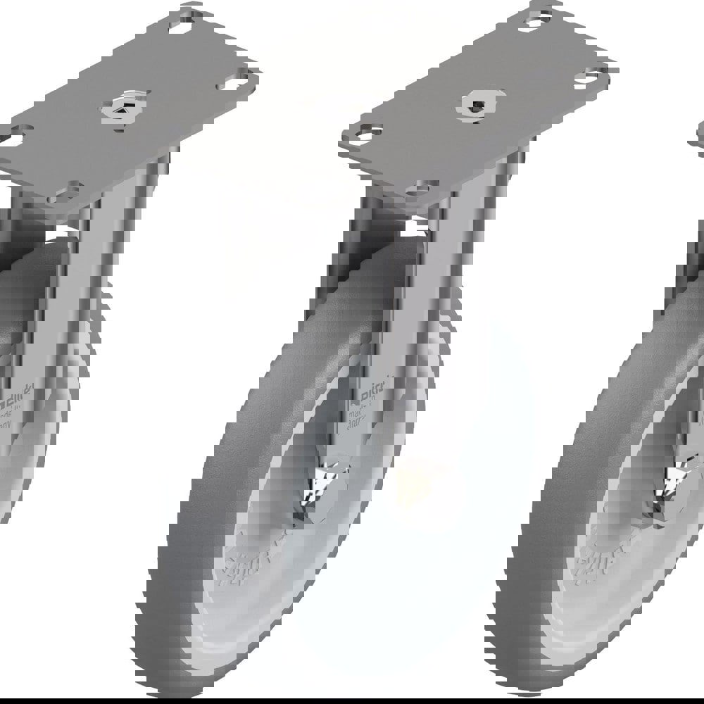 Top Plate Casters; Mount Type: Plate ; Number of Wheels: 1.000 ; Wheel Diameter (Inch): 3-1/8 ; Wheel Material: Polyurethane ; Wheel Width (Inch): 1-1/4 ; Wheel Color: Gray