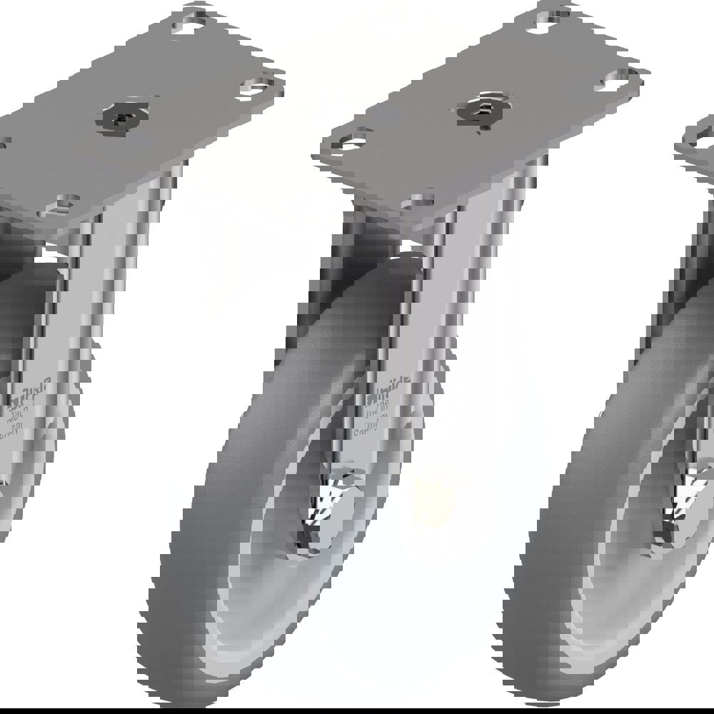 Top Plate Casters; Mount Type: Plate ; Number of Wheels: 1.000 ; Wheel Diameter (Inch): 4 ; Wheel Material: Synthetic ; Wheel Width (Inch): 1-7/16 ; Wheel Color: Gray