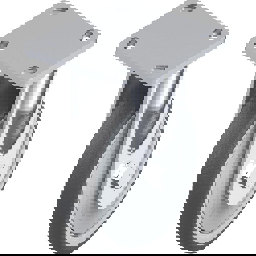 Top Plate Casters; Mount Type: Plate ; Number of Wheels: 1.000 ; Wheel Diameter (Inch): 4 ; Wheel Material: Synthetic ; Wheel Width (Inch): 1-7/16 ; Wheel Color: Gray