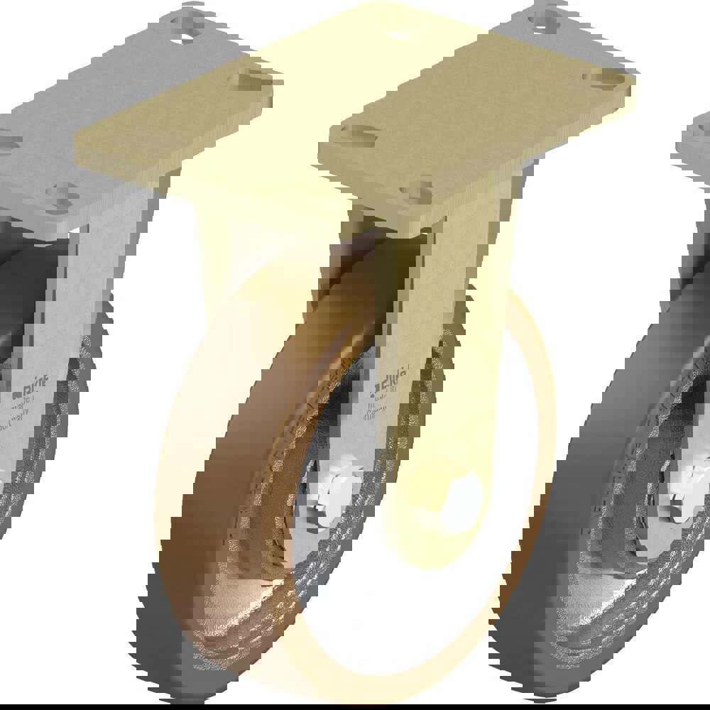 Top Plate Casters; Mount Type: Plate ; Number of Wheels: 1.000 ; Wheel Diameter (Inch): 8 ; Wheel Material: Polyurethane ; Wheel Width (Inch): 2 ; Wheel Color: Light Brown