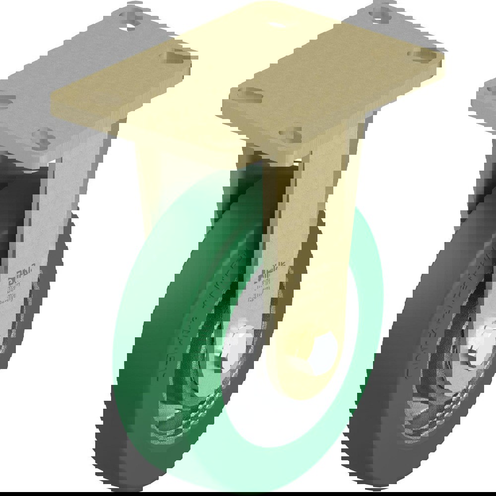 Top Plate Casters; Mount Type: Plate ; Number of Wheels: 1.000 ; Wheel Diameter (Inch): 8 ; Wheel Material: Polyurethane ; Wheel Width (Inch): 2 ; Wheel Color: Brown