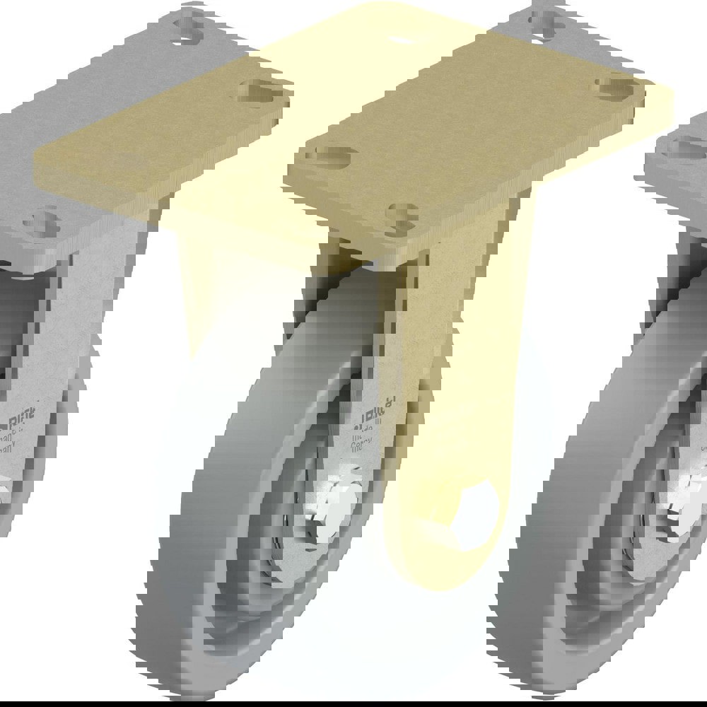 Top Plate Casters; Mount Type: Plate ; Number of Wheels: 1.000 ; Wheel Diameter (Inch): 8 ; Wheel Material: Polyurethane ; Wheel Width (Inch): 2 ; Wheel Color: Light Brown