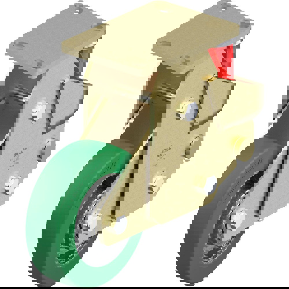 Top Plate Casters; Mount Type: Plate ; Number of Wheels: 1.000 ; Wheel Diameter (Inch): 8 ; Wheel Material: Synthetic ; Wheel Width (Inch): 2 ; Wheel Color: Gray