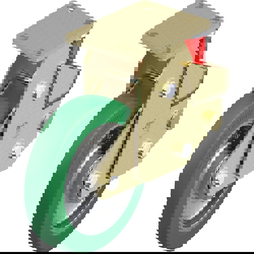 Top Plate Casters; Mount Type: Plate ; Number of Wheels: 1.000 ; Wheel Diameter (Inch): 8 ; Wheel Material: Synthetic ; Wheel Width (Inch): 2 ; Wheel Color: Gray