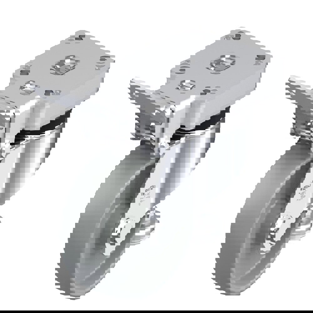 Specialty Casters; Mount Type: Plate ; Style: Double Ball ; Wheel Type: Tread on Core ; Bearing Type: Plain Bore ; Wheel Diameter: 4in ; Wheel Width: 1.4375in