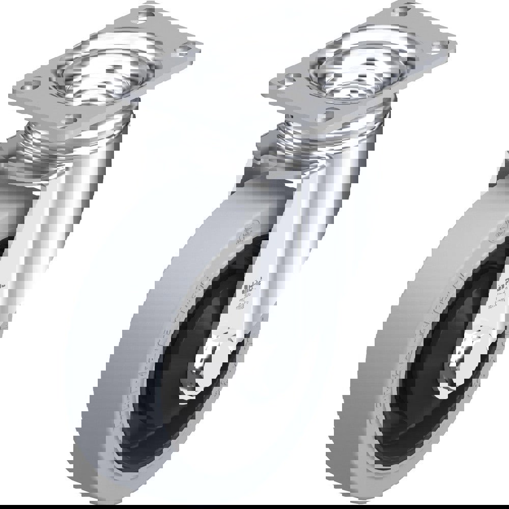 Top Plate Casters; Mount Type: Plate ; Number of Wheels: 1.000 ; Wheel Diameter (Inch): 8 ; Wheel Material: Polyurethane ; Wheel Width (Inch): 2 ; Wheel Color: Blue