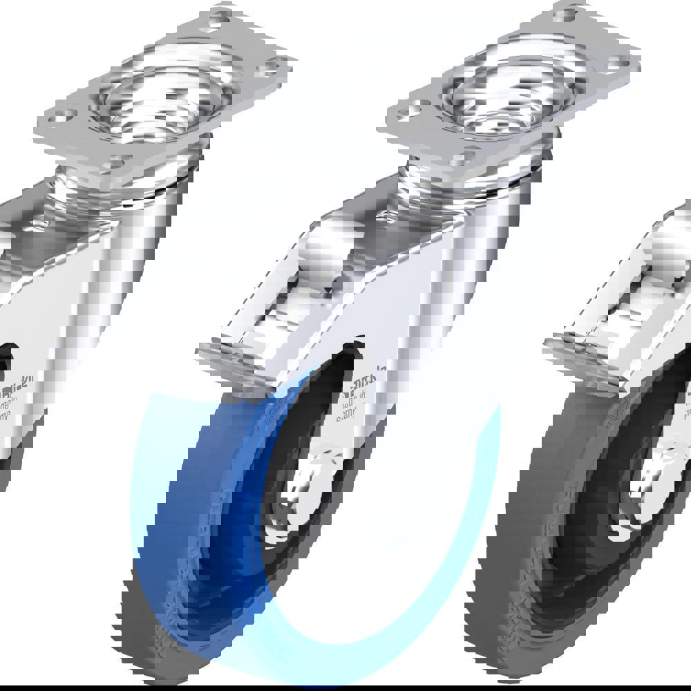 Top Plate Casters; Mount Type: Plate ; Number of Wheels: 1.000 ; Wheel Diameter (Inch): 6 ; Wheel Material: Rubber ; Wheel Width (Inch): 2 ; Wheel Color: Black