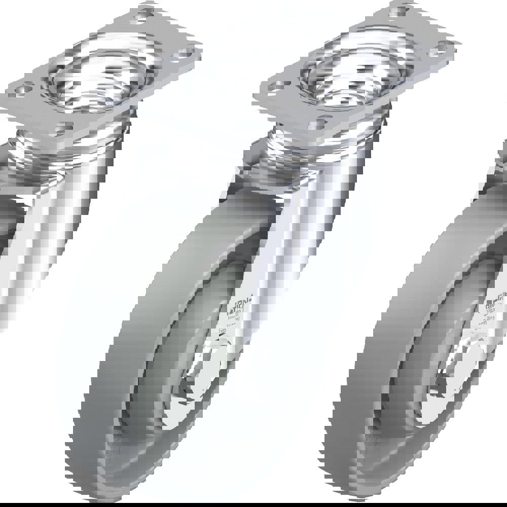 Top Plate Casters; Mount Type: Plate ; Number of Wheels: 1.000 ; Wheel Diameter (Inch): 6 ; Wheel Material: Polyurethane ; Wheel Width (Inch): 2 ; Wheel Color: Light Brown