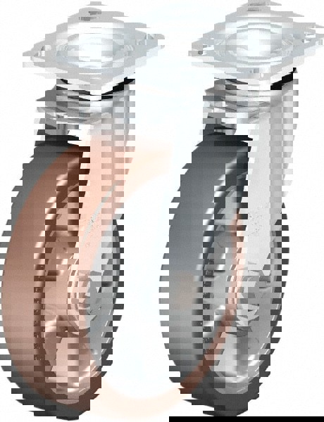 Swivel Top Plate Caster: Polyurethane, 6