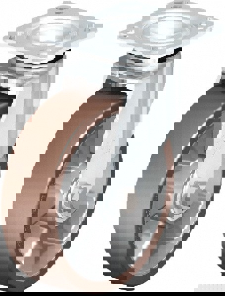 Swivel Top Plate Caster: Polyurethane, 6-5/16